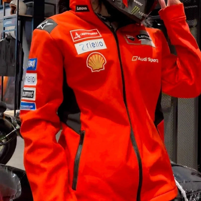 Chaqueta de equipo de fábrica de carreras 