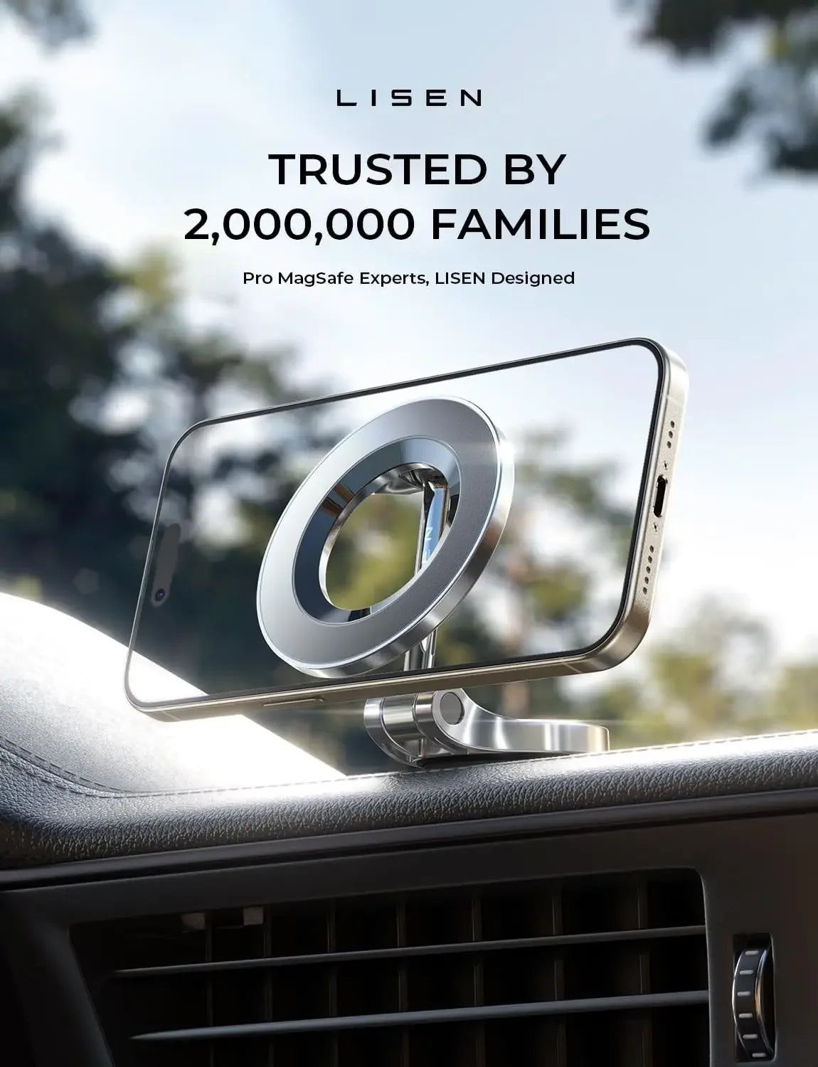 Magsafe Car Mount 360 ° Rotationsmagnet