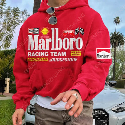 Felpa con cappuccio della squadra Marlboro Racing