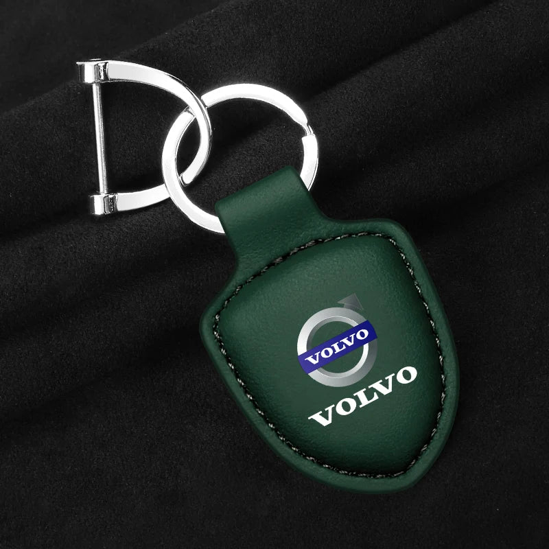 Porte-clés en cuir Volvo