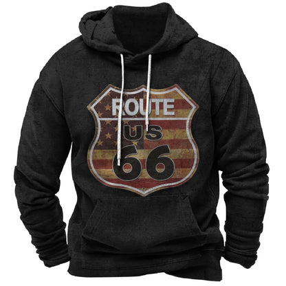 Route 66 Sweat à capuche vintage