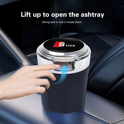 Audi S line LED Car Ashtray