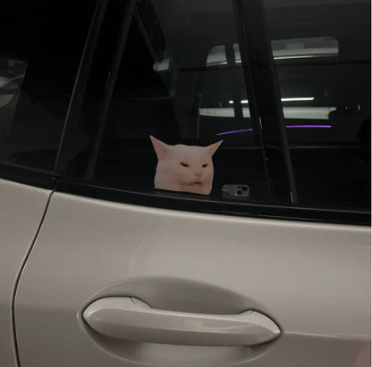 Pegatina de estilo de coche de gato lindo