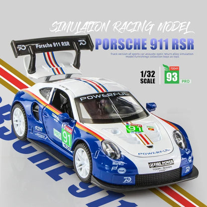 1:32 Porsche 911 RSR -Legierung Modell