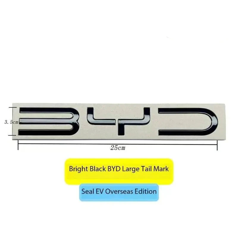 BYD Chrome/Black Trunk Sticker 