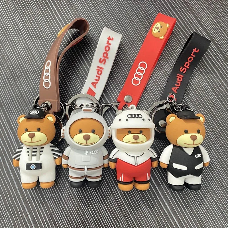 Audi Bear Keychain