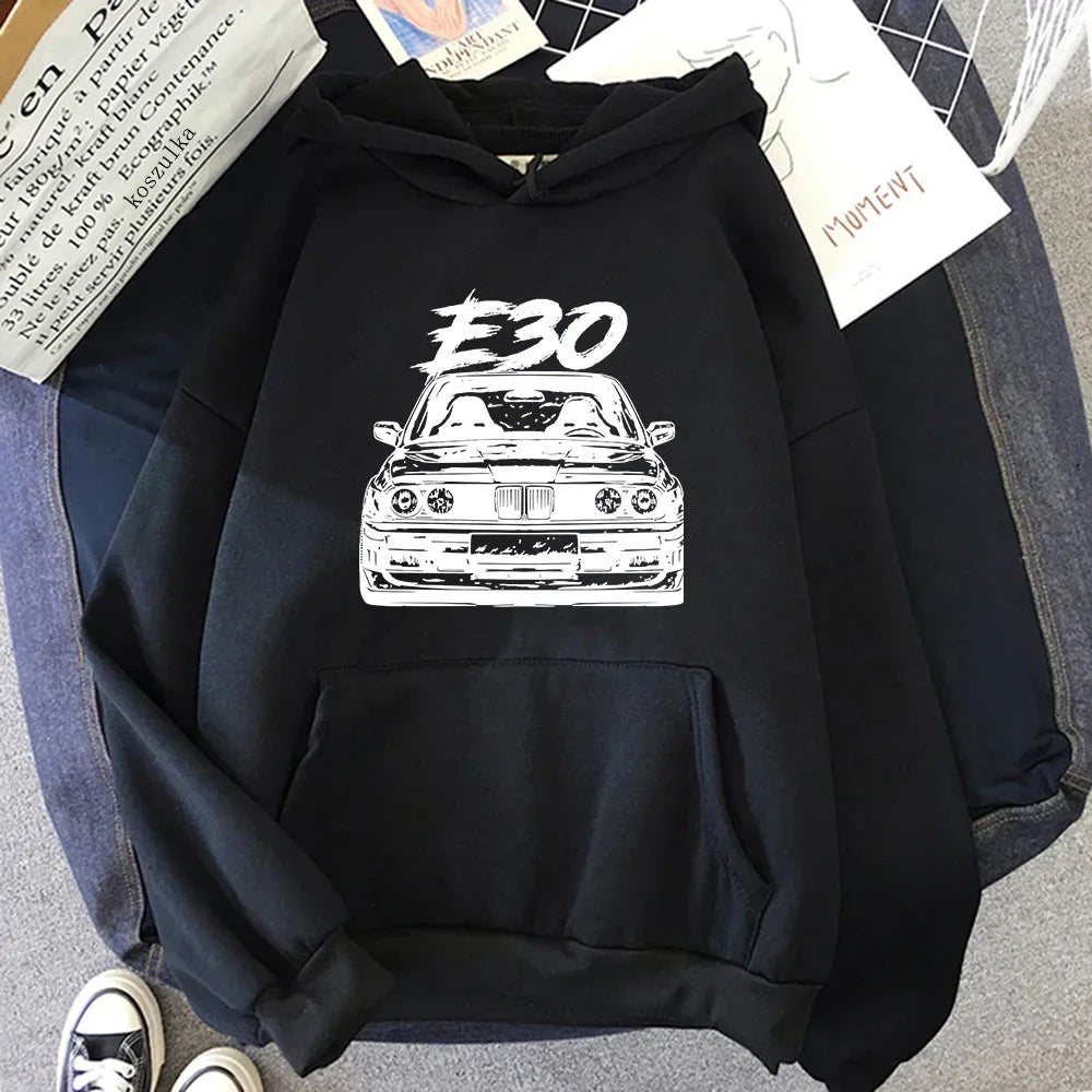 E30 Herren -Kapuzen -Sweatshirt