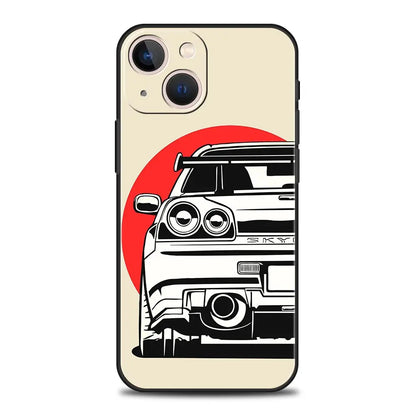 Étui iPhone de voiture de course 