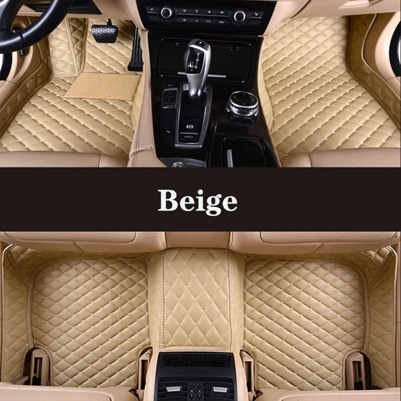 Luxury Leather Car Floor Mats for Peugeot 3008