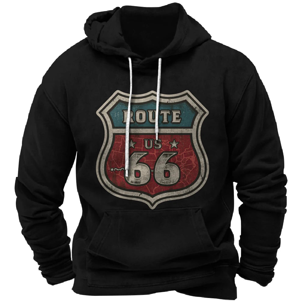 Route 66 Sweat à capuche vintage