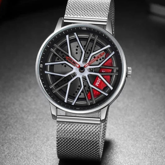 Montre masculine inspirée de la course 