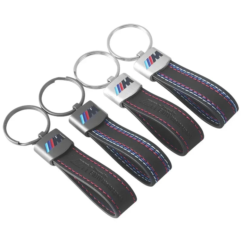 Leather Car Keyring for BMW M Series