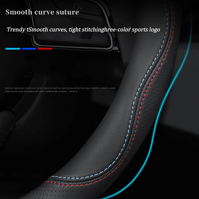 Nueva cubierta del volante de cuero para BMW