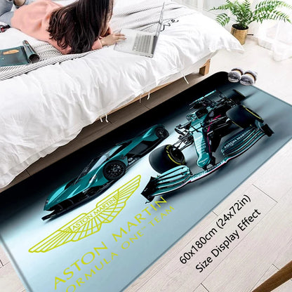 Alfombra de la sala de carreras de Aston Martin