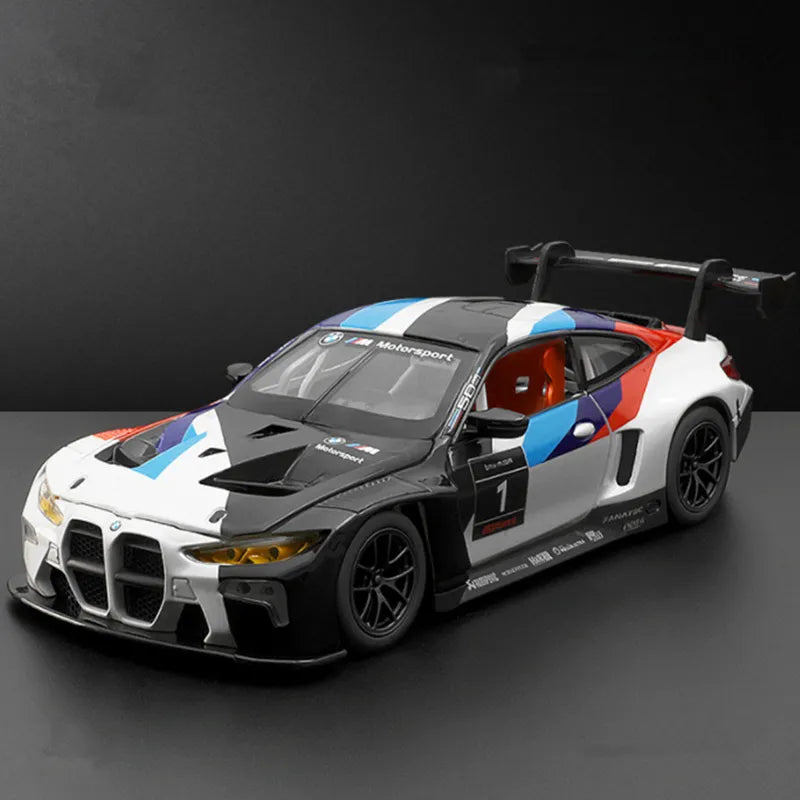 1:24 BMW M4 GT3 Modelo de auto deportivo de aleación 