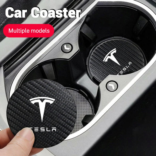 Tesla Carbon Fiber Coaster