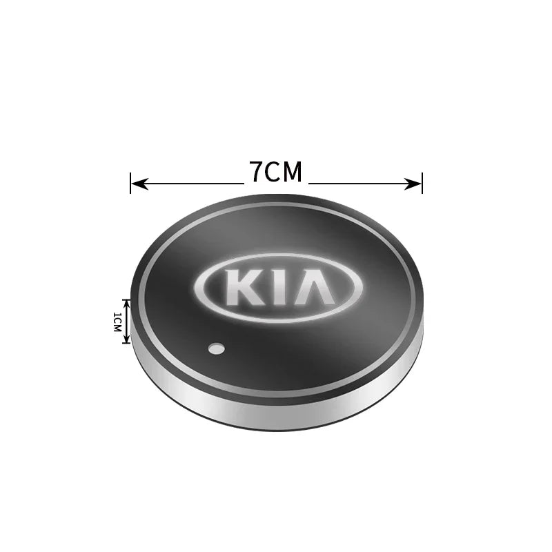 Kia LED Cup Holder Coasters