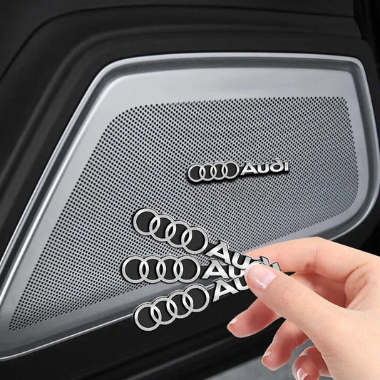 Autocollant Audi 3D en aluminium