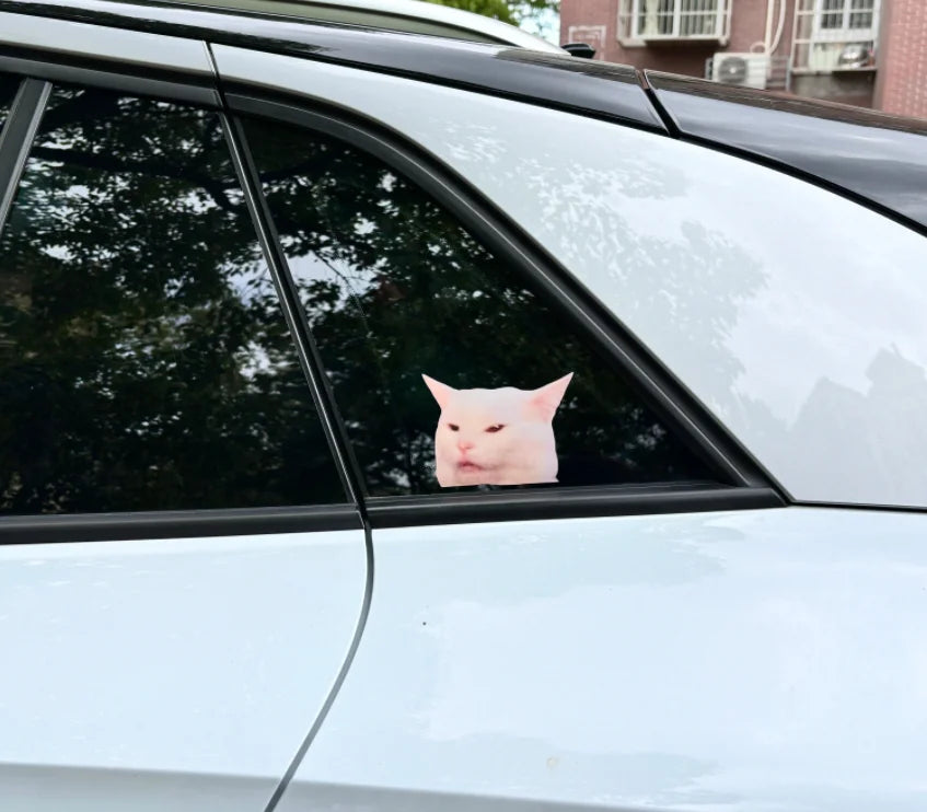 Pegatina de estilo de coche de gato lindo