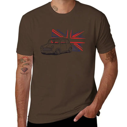 T-shirt Mini Cooper classique avec drapeau de la Grande-Bretagne