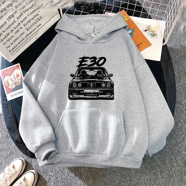 E30 Herren -Kapuzen -Sweatshirt