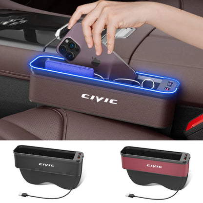 Caja de almacenamiento Civic con LED y entrada USB