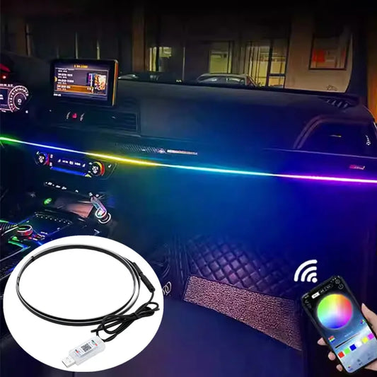 64 colori Luce ambientale a LED Auto USB 