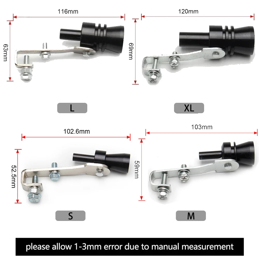 Universal Car Turbo Sound silbato 