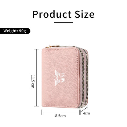 Mini Cooper Double Zipper Wallet