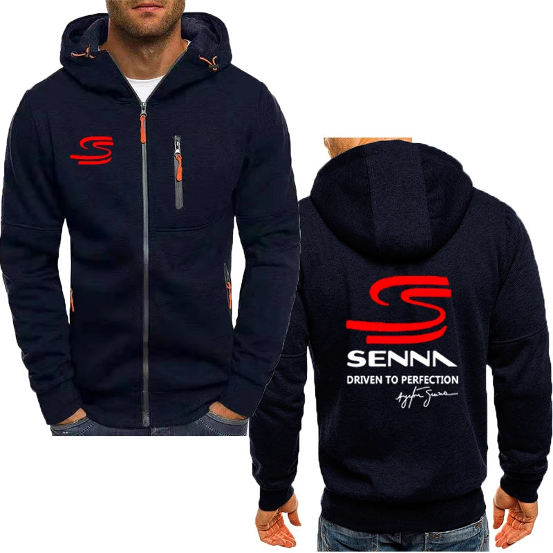 Chaqueta con capucha de Ayrton senna