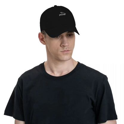 Gorra bordada de jaguar 