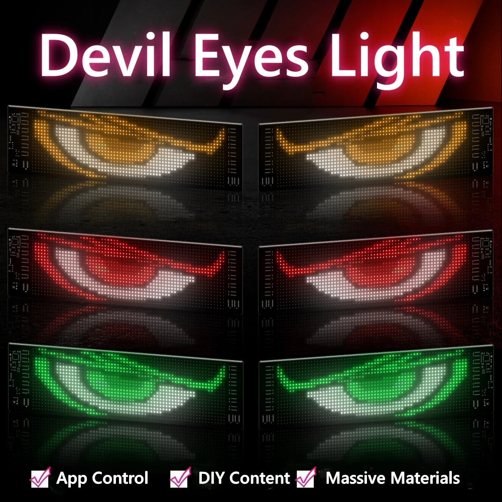 Diable Eyes LED exhibición para coche 