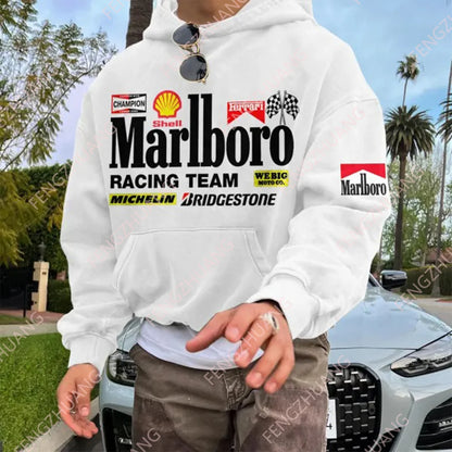 Sudadera con capucha del equipo de carreras de Marlboro