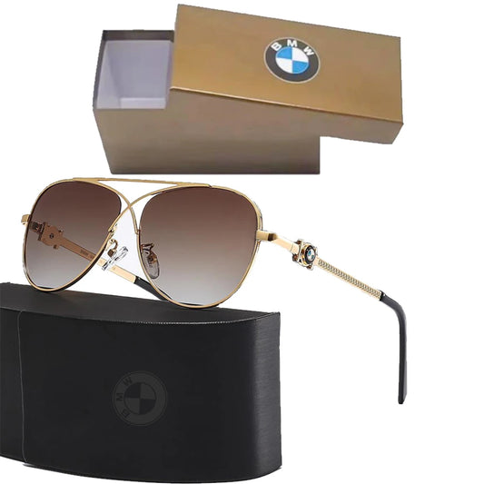 Lunettes de soleil Aviator de luxe BMW