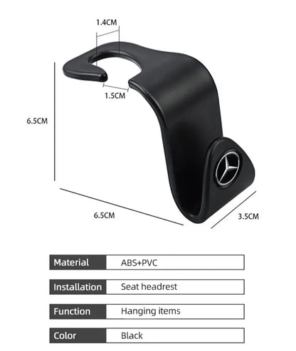 Mercedes Car Seat Hooks