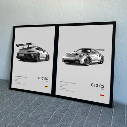 Porsche 911 GT3 RS Poster Decor