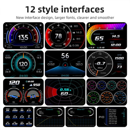 أداة سيارة LCD كاملة متعددة الوظائف 