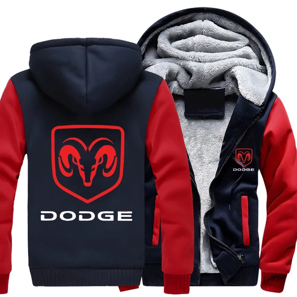 Dodge Ram Fleece-Lined Zip-Up Hoodie