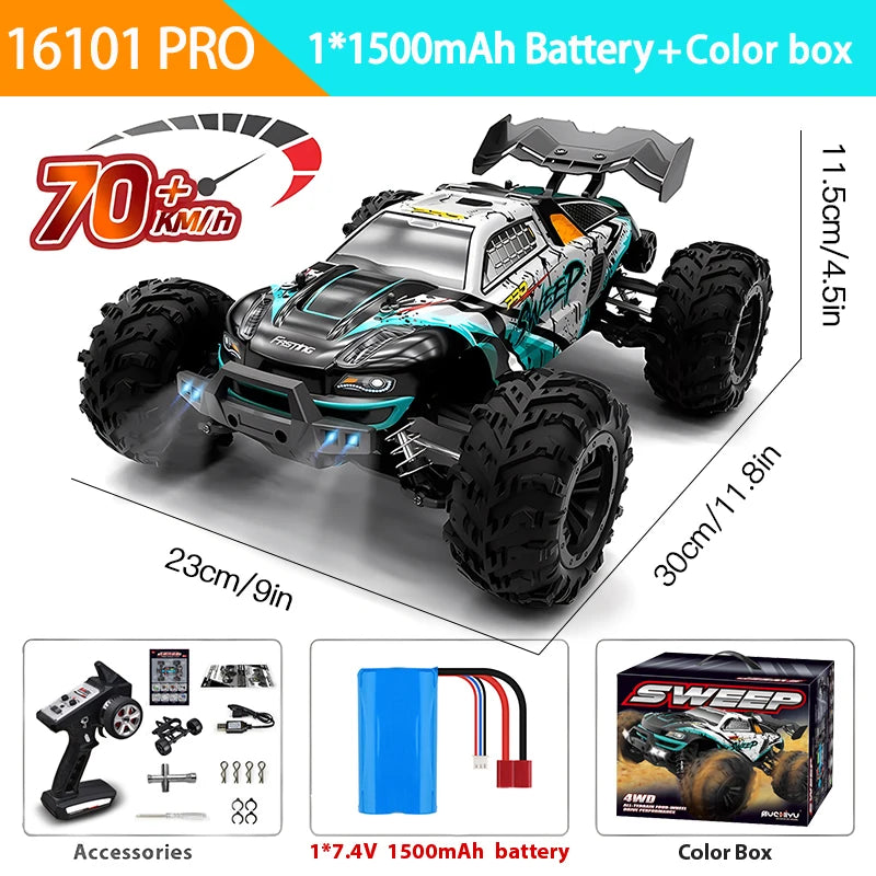 RC -Auto 1:16 4WD - 70 km/h oder 50 km/h mit LED -Leuchten