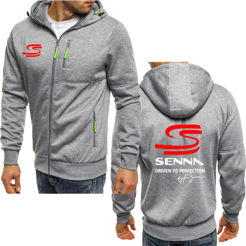 Chaqueta con capucha de Ayrton senna