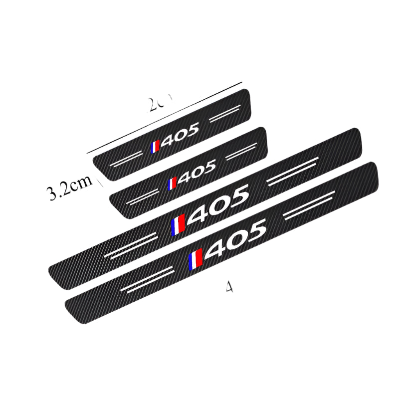 Peugeot 405/406/407 Carbon Fiber Door Sill Protector Set