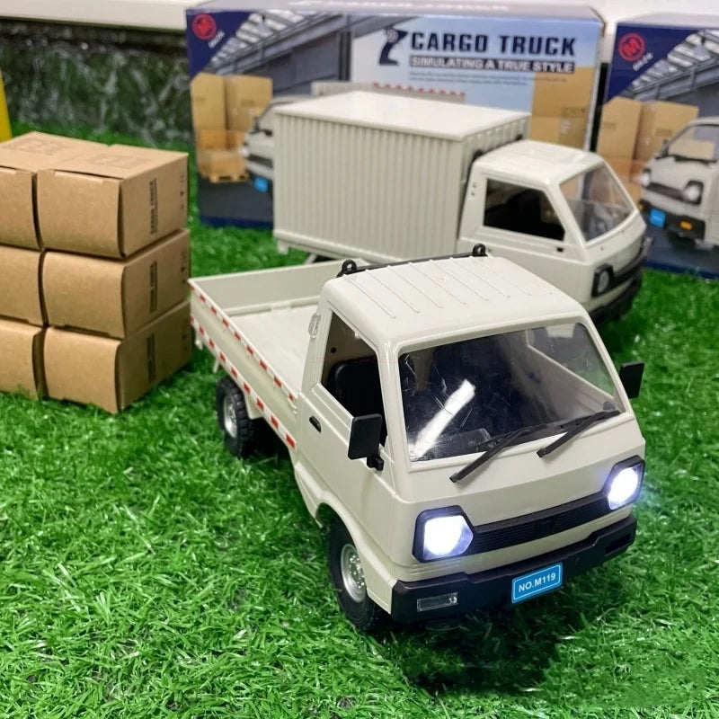 1: 10/1: 16 d12 camion cargo RC con luci a LED