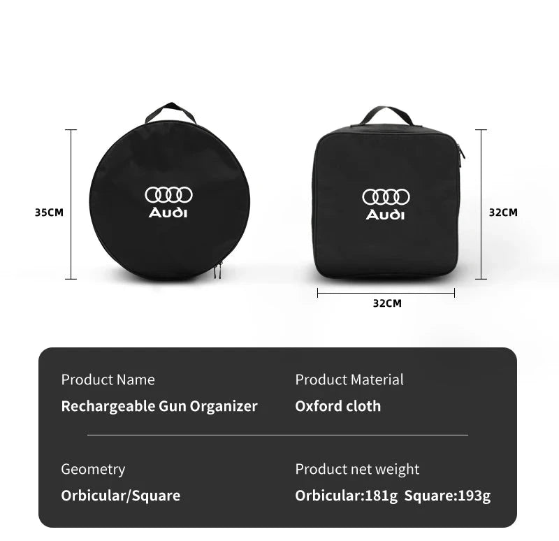 Bolsa de almacenamiento de cargadores de Audi 