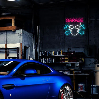 Luce a LED neon da garage cranio 