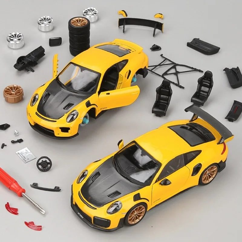 Modèle d'assemblage Porsche 911 GT2 à échelle 1:24 