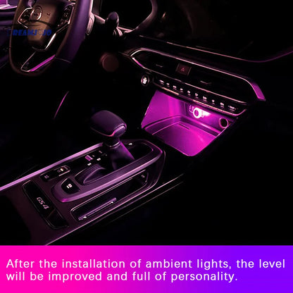 Luces ambientales USB de automóvil portátil