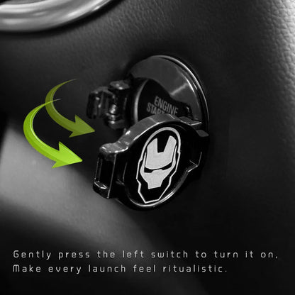 Iron-Inspired Engine Start Button Cover 