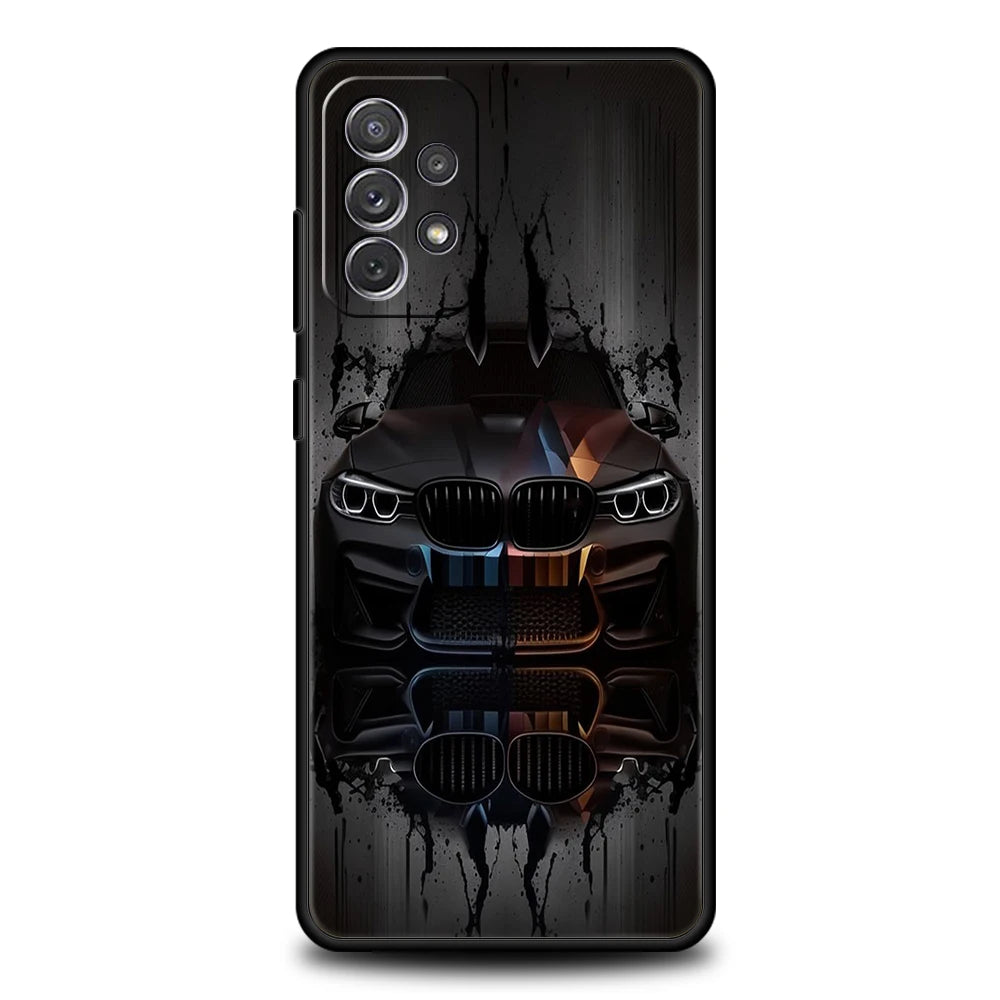 Case de téléphone de voiture de sport de luxe pour Samsung