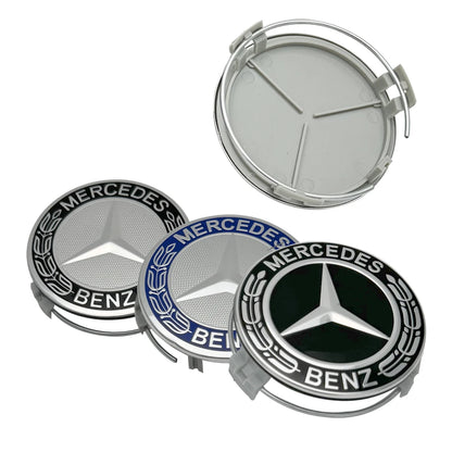 Mercedes-Benz Center Wheel Caps (4pcs) 