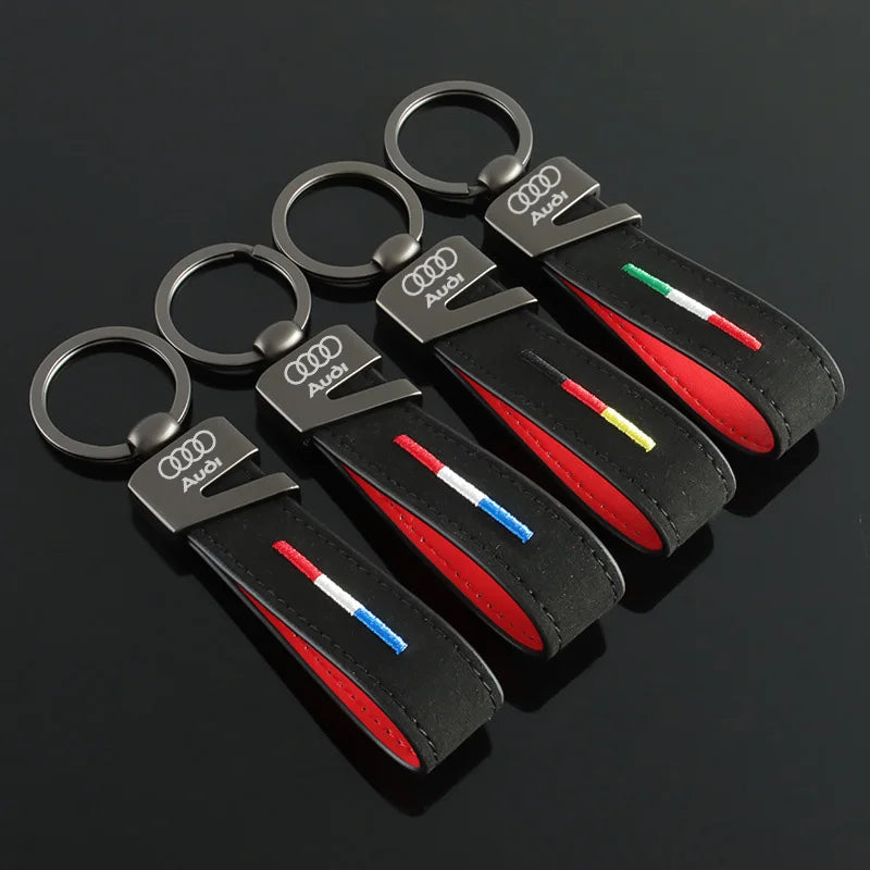 Audi Suede Keychain